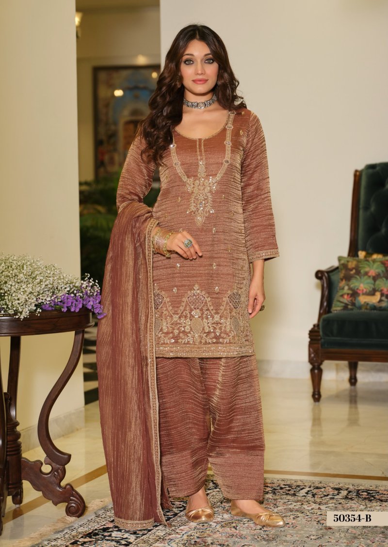 D 50354 B By Zaveri Salsa Beats Embroidery Readymade Suits 
